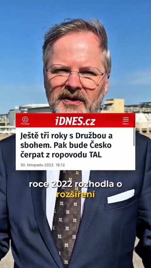 Po 60 letech jsme nezávislí na ruské ropě!