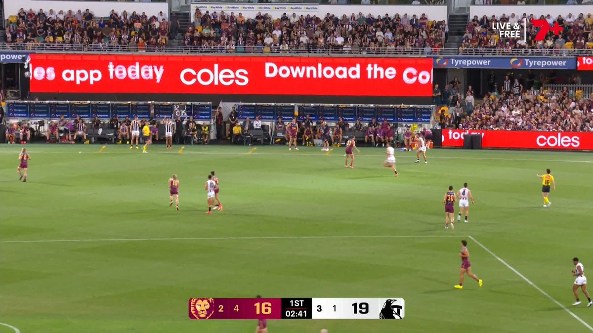 This 50m penalty was marked out as 77.2 metres. #AFLLionsPies