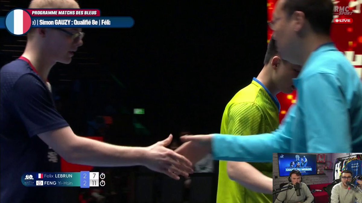 🇫🇷🏓 TERRIBLE ! Félix Lebrun est ÉLIMINÉ de la Coupe du monde de tennis de table dès la phase de poules.