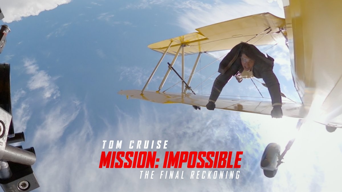 8000 ft with 140 mph winds. No CGI. #MissionImpossible - The Final Reckoning #FilmedForIMAX