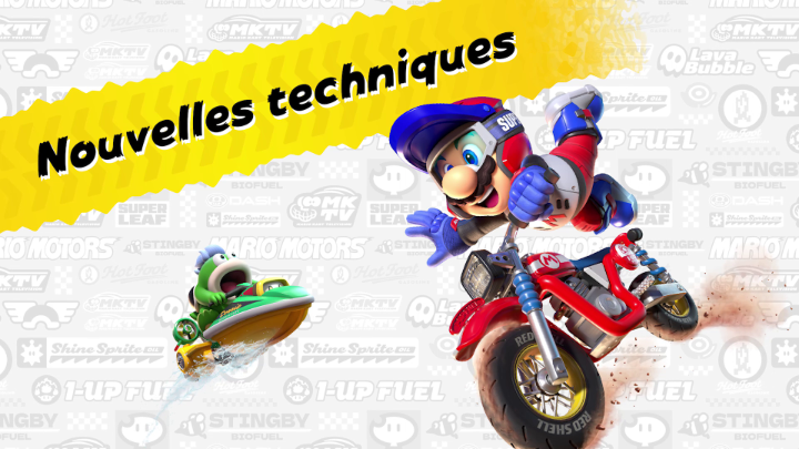 Des sauts chargés, de la glisse sur rails et de la conduite sur paroi ! Esquivez les attaques, dépassez vos adversaires et découvrez des raccourcis avec ces nouvelles techniques qui vous aideront à prendre une longueur d'avance. #MarioKartWorld