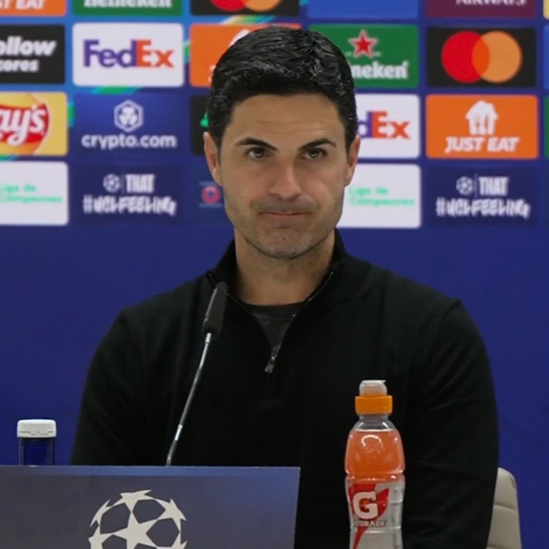 🗣️ "I always will be grateful to him" Mikel Arteta says he was inspired following a conversation with Pep Guardiola before Arsenal's victory over Real Madrid 🔴