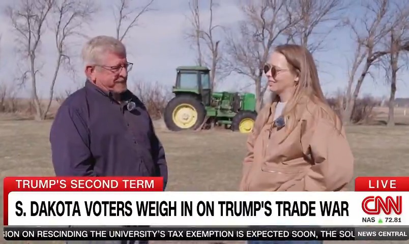 BREAKING: South Dakota rancher Rick Eckmann warned on CNN that Trump’s tariffs are already gutting his operation. Cattle futures have plunged below his break‑even point, and Eckmann doesn’t hold back: “To get where [Trump] is today, he’s stepped on people—and he has zero morals. I don’t like the man. It scares me.” Across the heartland, farmers are discovering it isn’t Biden but Trump’s trade war that’s driving their businesses to the brink.