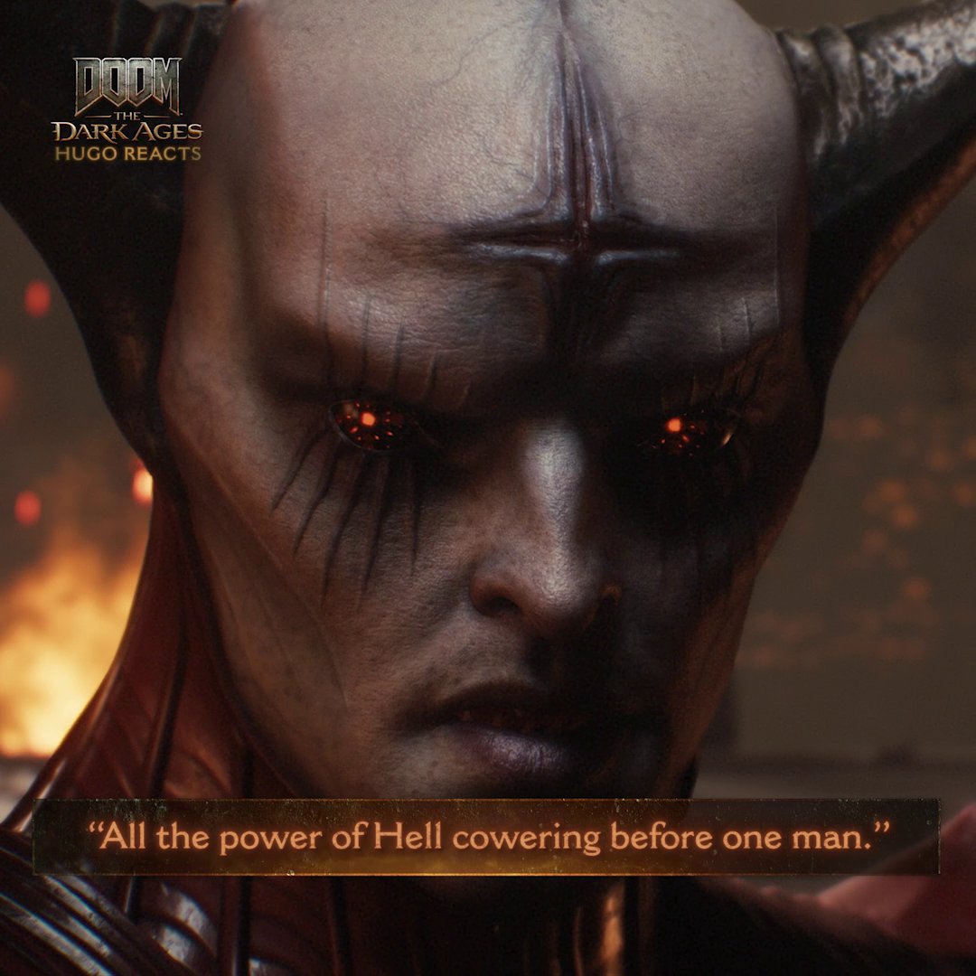 Hugo reacts to: "All the power of Hell cowering before one man. That line is cold AF!" "DOOM: The Dark Ages looks based af"