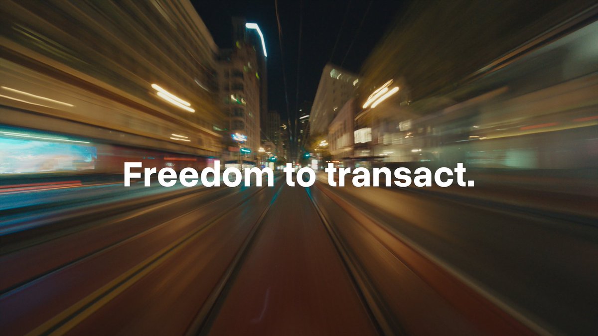 Freedom to transact.