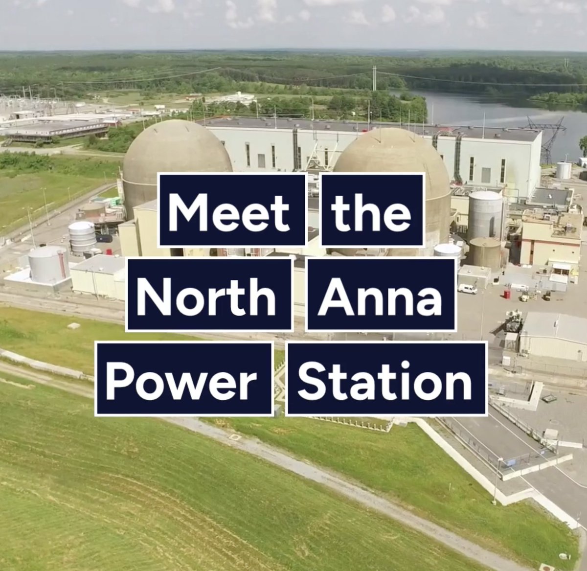 Meet the North Anna Power Station 👋. The plant's two reactors generate 17% of Virginia’s power. Unit 1 first connected to the grid on this day back in 1978. Dominion Energy