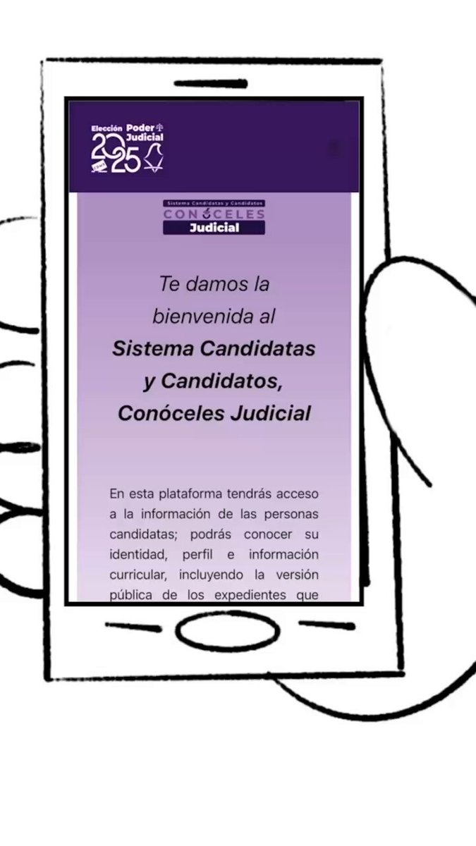 ¡Ya puedes entrar a Conóceles Judicial! ⚖️🗳️ Conoce los perfiles de quienes aspiran a Magistraturas y Juzgados y elige de manera informada este 1 de junio👇 #TúDecidesQuiénJuzga