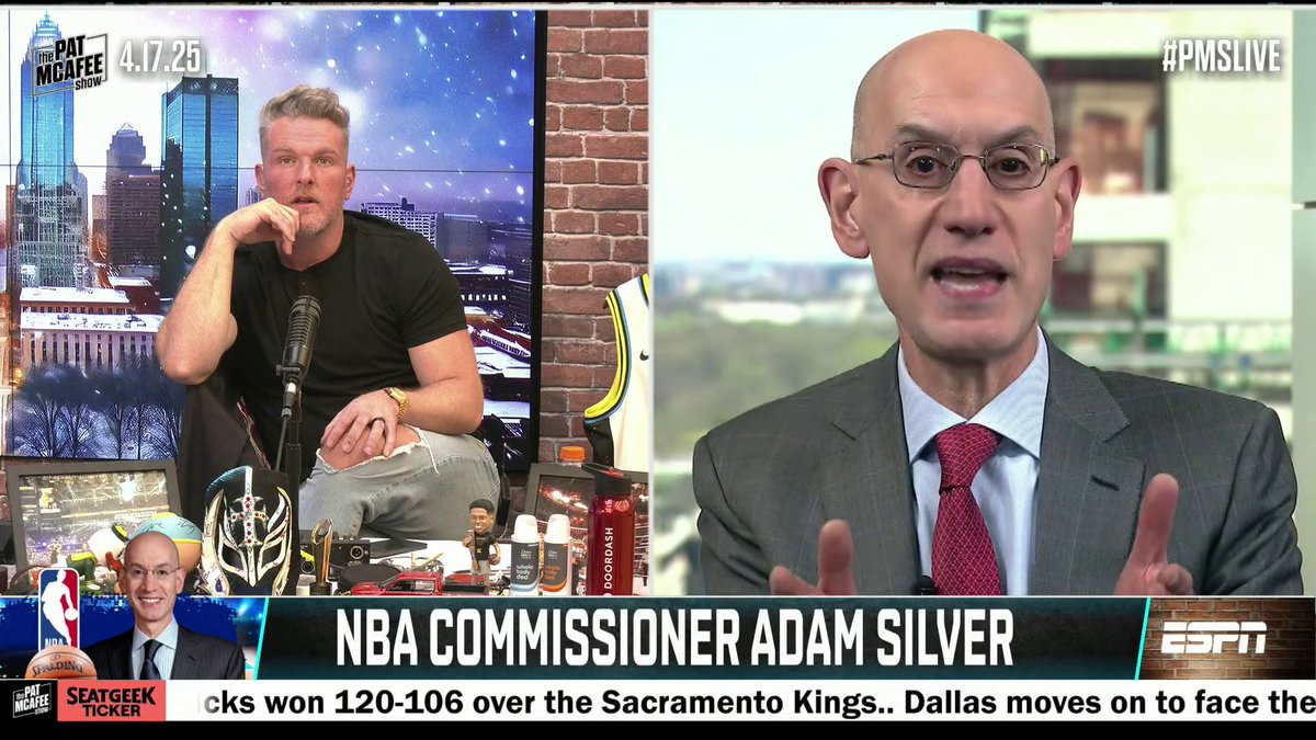 Adam Silver says he didn’t have any role in the Luka trade “The commissioner doesn't have the right to block a trade.” (🎥 Pat McAfee )
