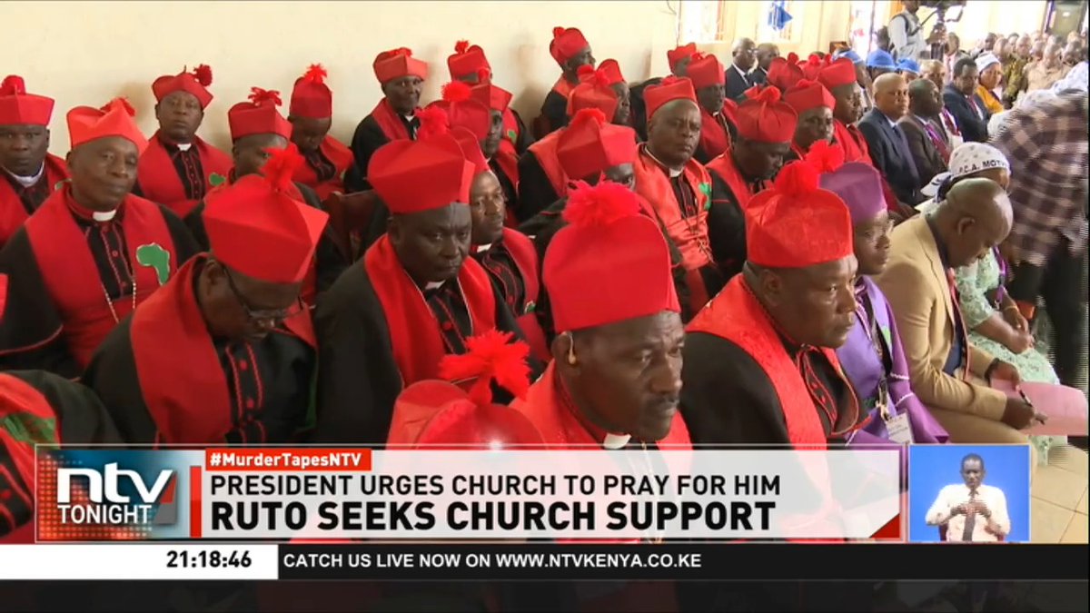 Ruto Seeks Church Support: President Ruto has appealed to the church to help him unite the country in line with his effort to broaden the government. #NTVTonight Ben Kitili