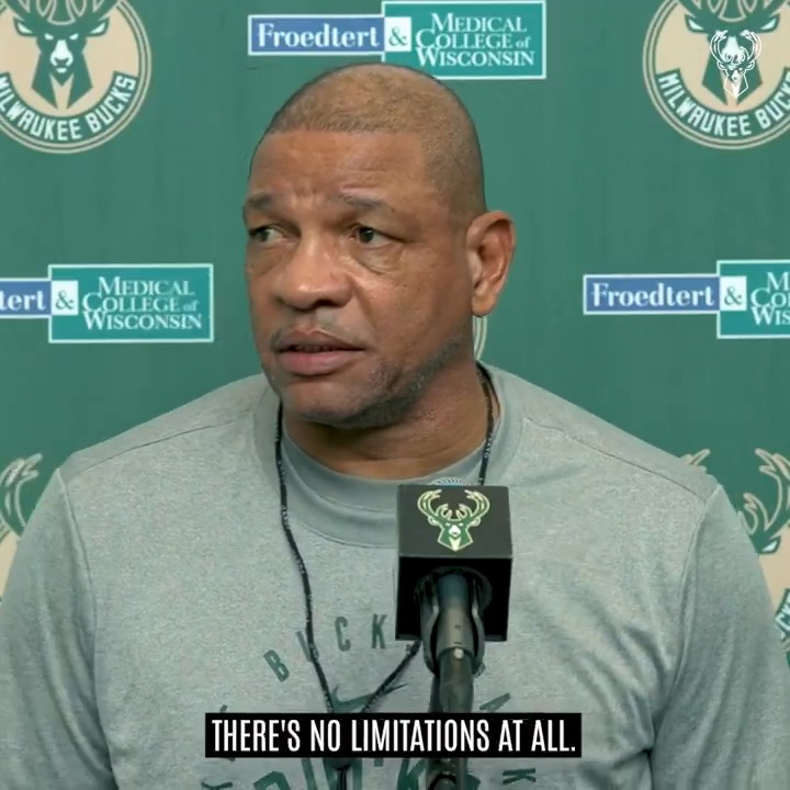 "Today he did everything. There's no limitations at all." Doc on Dame being cleared for full basketball activity.