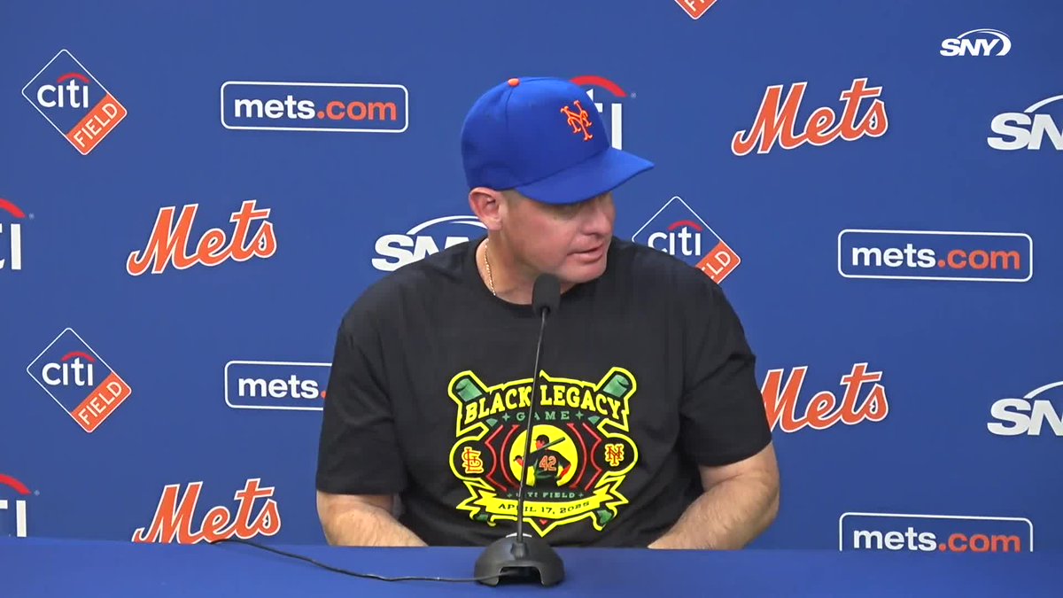 Carlos Mendoza was asked about the possibility of the Mets playing Luisangel Acuña in center field: "We are preparing Acuña for a potential start if we need him to. He's playing well. He's earning opportunities here."