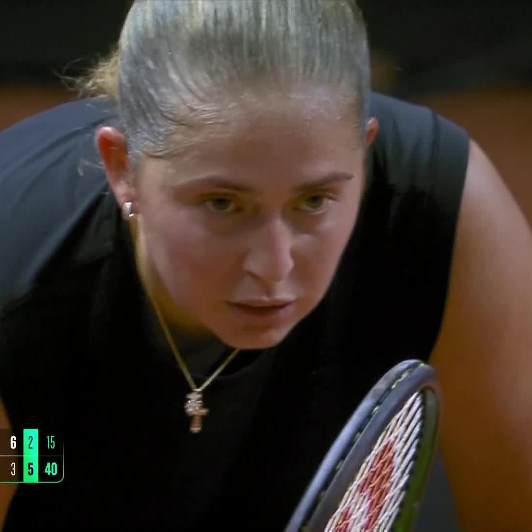 HEAR WHAT IT MEANS 😤 Jelena Ostapenko books her spot into the Stuttgart quarterfinal for the first time since 2018 after defeating Navarro 7-5, 3-6, 6-2! #PorscheTennis