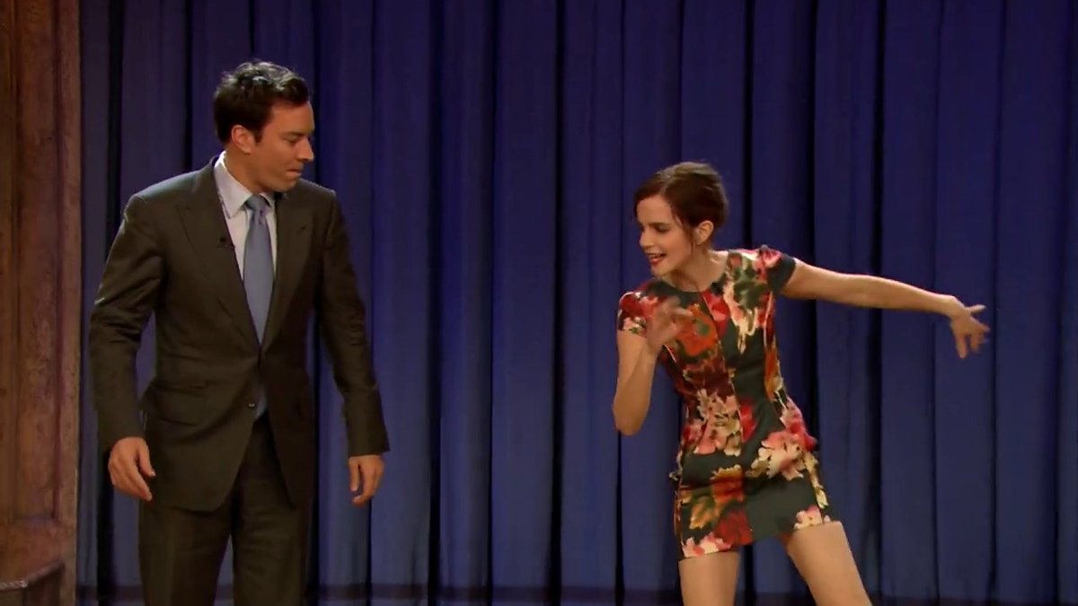 Emma Watson teaches Jimmy her dance moves from The Perks of Being A Wallflower! #FallonFlashback Original Air Date: 9/13/2012 (Late Night with Jimmy Fallon)
