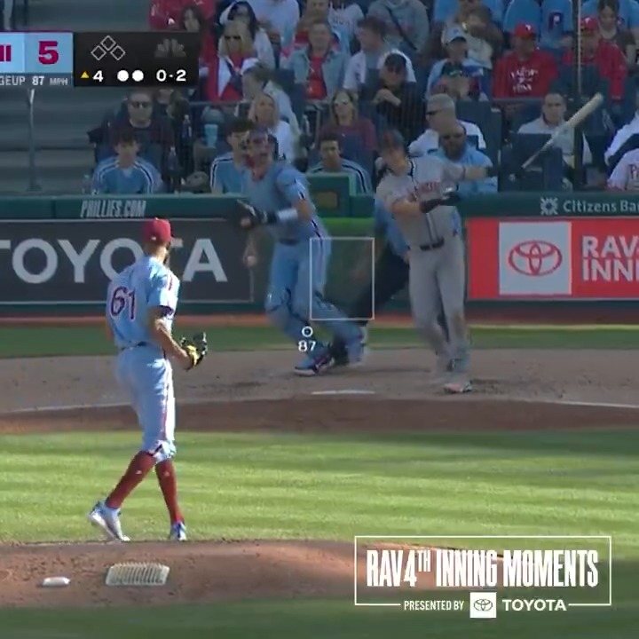Cristopher Sánchez on Thursday: 7 IP 12 K (career-high) 76% whiff rate on changeup 11 out of 12 K were on his changeup.