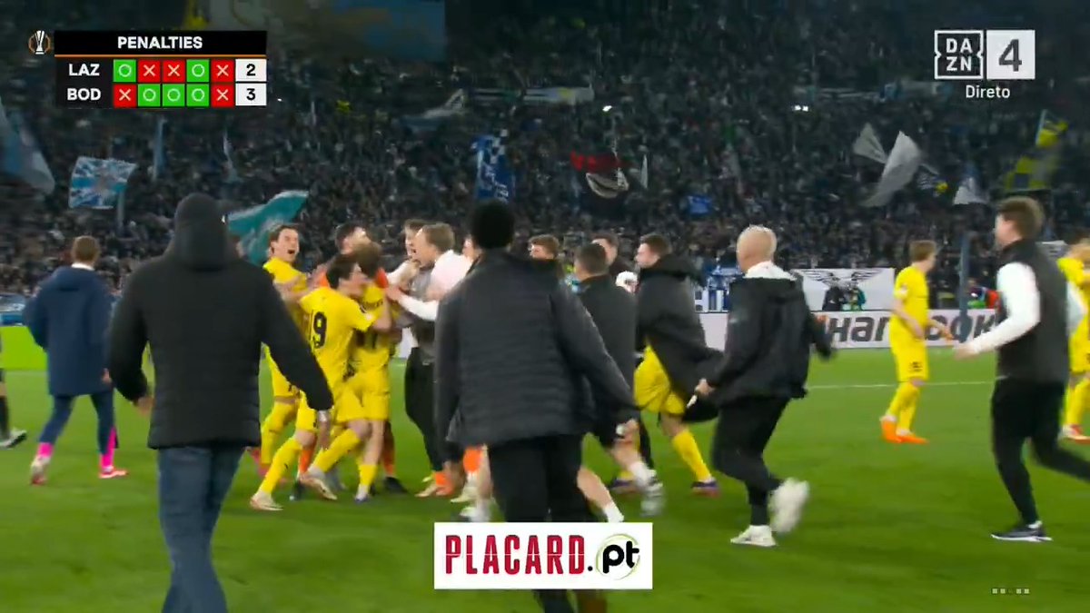 Bodø/Glimt faz história: eliminou a Lazio e é a primeira equipa norueguesa de sempre a chegar às meias-finais de uma competição europeia!