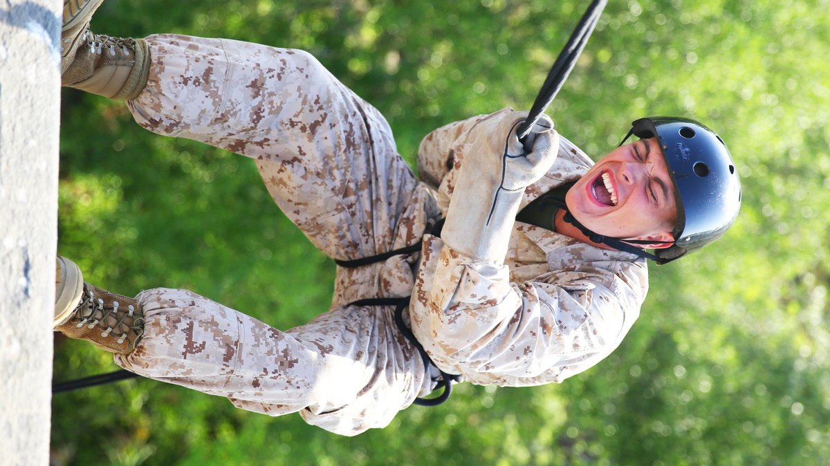 Inside of a United States Marine Corps bootcamp