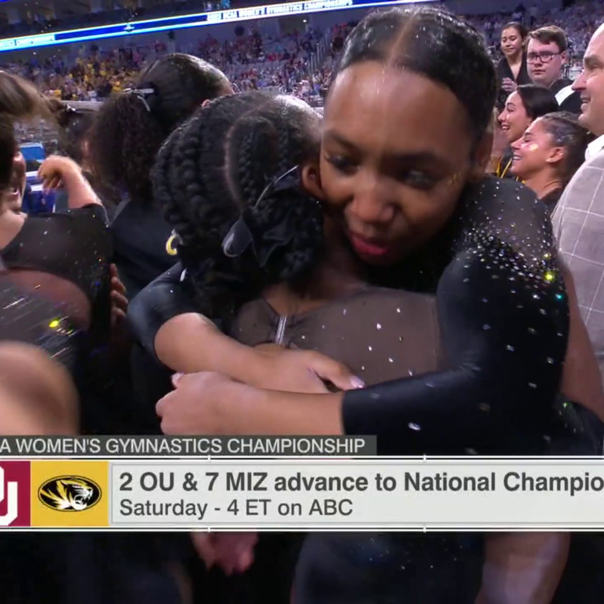 M-I-Z‼️ Mizzou Gymnastics is heading to its first national championship in program history 😤