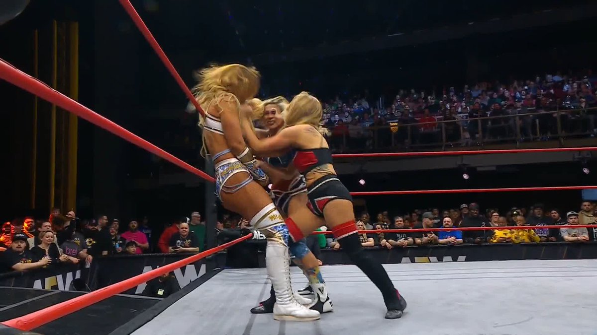 The POWER of Megan Bayne is on FULL DISPLAY! Watch #AEWCollision LIVE on TNT &amp; MAX MEGAN BAYNE ⚡️ メーガン・ベイン | Penelope Ford