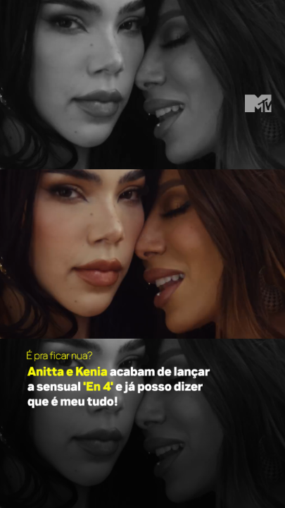Oi @anitta e NINI, eu não tinha recebido a notificação que o dress code aqui e amei 🥵 #MTVMúsica #Anitta #KeniaOs