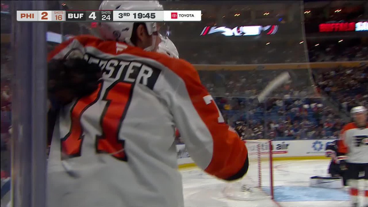 That's nine goals in Tyson's last nine games. 😮💨 #PHIvsBUF | #LetsGoFlyers
