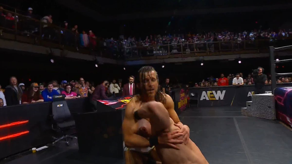 Claudio Castagnoli just TOSSED Adam Cole like he was nothing! Watch #AEWCollision LIVE on TNT & MAX Adam Cole | Swiss