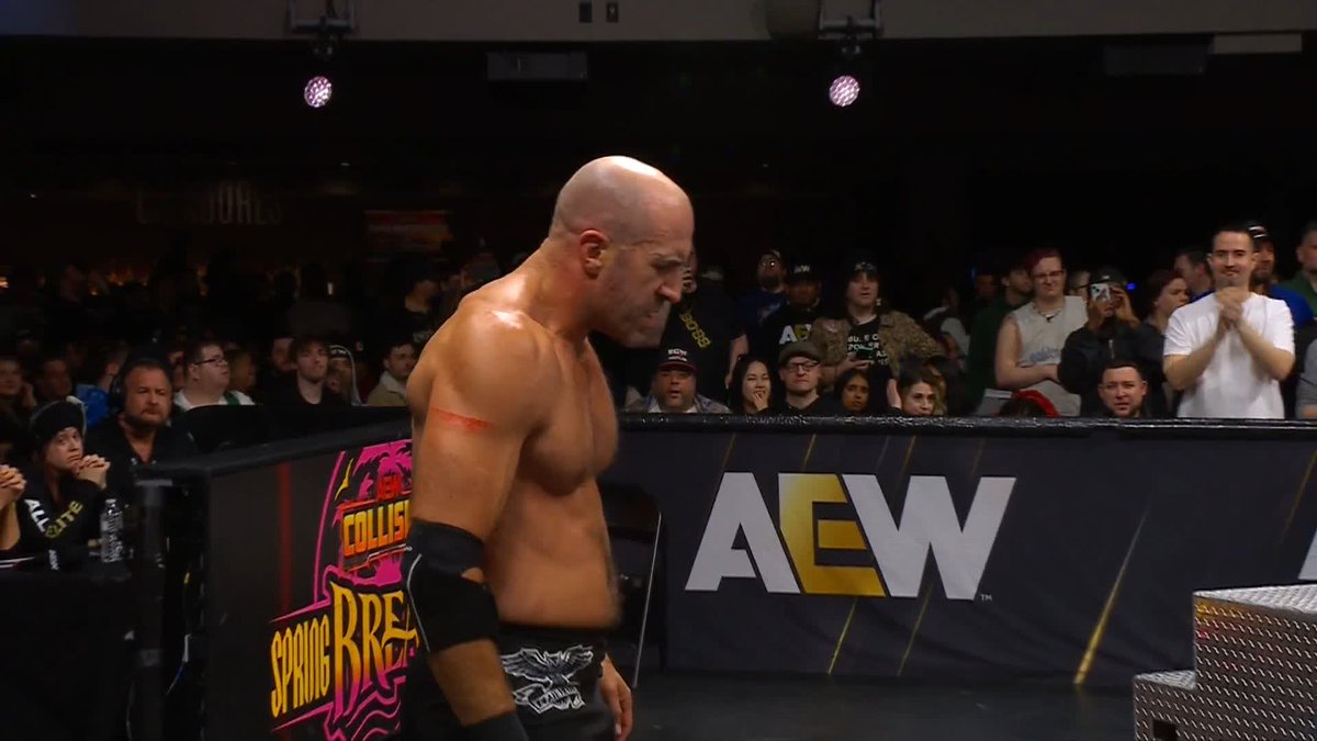 Claudio Castagnoli isn't taking his loss well... Watch #AEWCollision LIVE on TNT &amp; MAX Swiss | Jon Moxley | Marina Shafir | YUTA