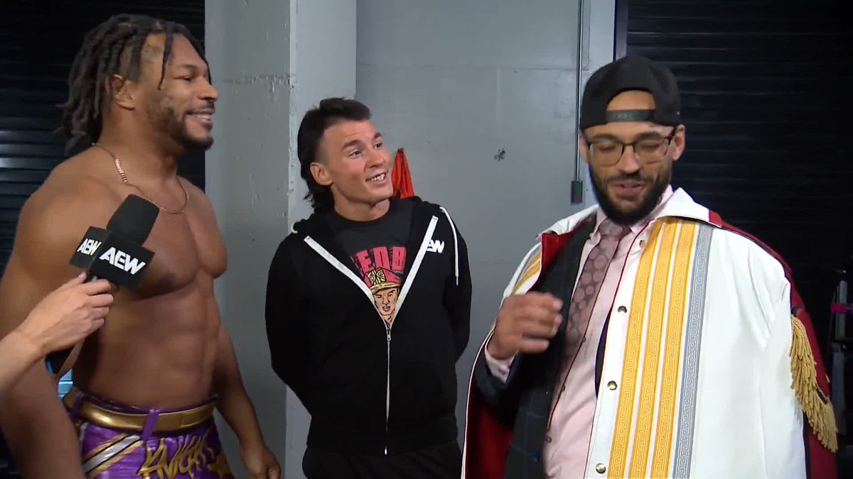 No backing down! Ricochet confronts Kevin Knight and the sparks fly! Watch #AEWCollision LIVE on TNT + MAX! Kevin Knight ケビン・ナイト | Speedball Mike Bailey | Ricochet