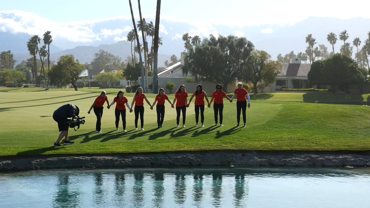 The UNLV Women's Golf Team won the 2025 Mountain West Golf Championship today and celebrated in the traditional manner.