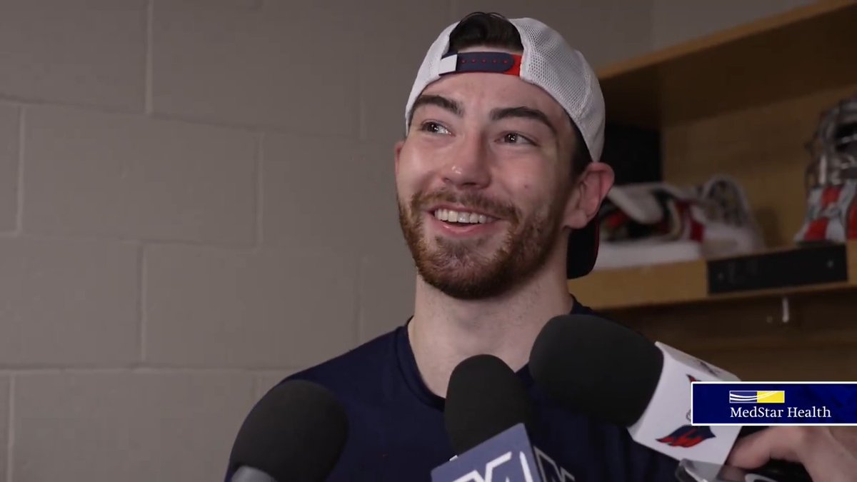 “I thought I played pretty free out there and gave myself the best opportunities to make the saves.” Clay Stevenson after making his first start in the NHL tonight. #CapsPens