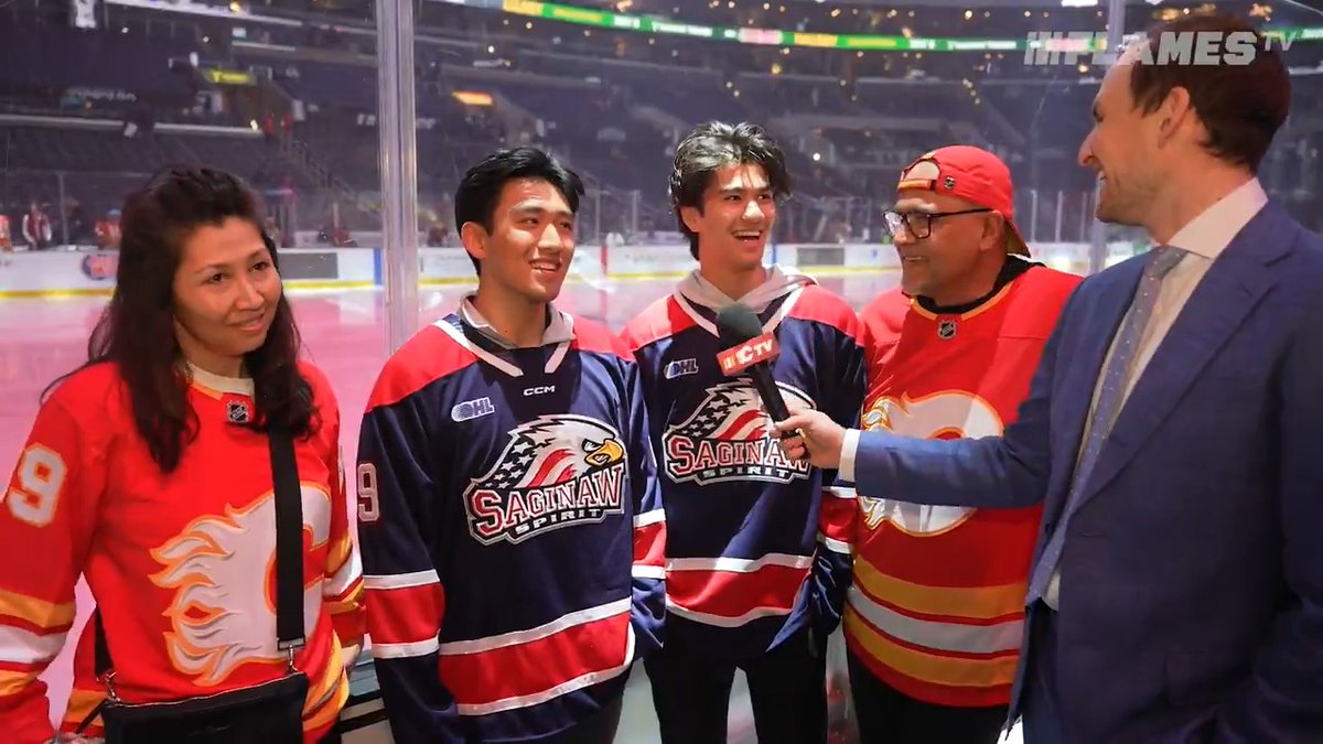 "We're so happy as a family." The Parekh checked in before puck drop to talk about Zayne's NHL debut!