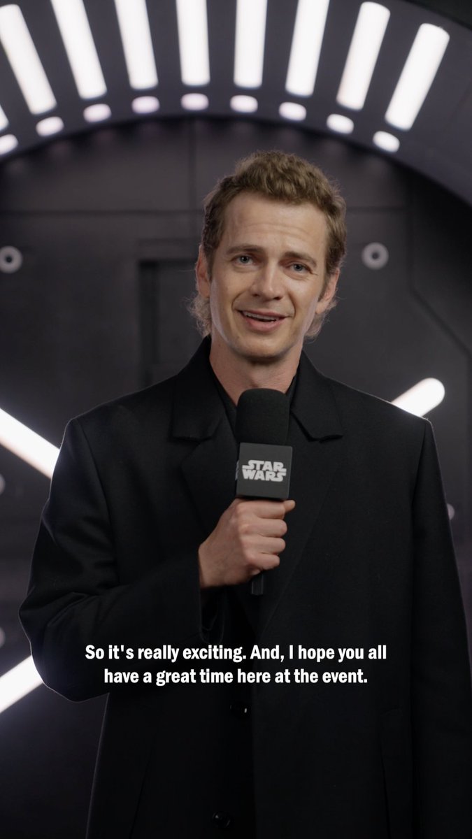 The Chosen One, Hayden Christensen thanks the fans and kicks off #StarWarsCelebration weekend.