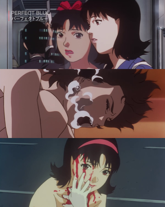 今 敏の初監督作『PERFECT BLUE』。いくつものハリウッド映画に影響を与えたと言われる、現代でも色褪せない印象的なシーンをピックアップ。 #PERFECTBLUE #パーフェクトブルー