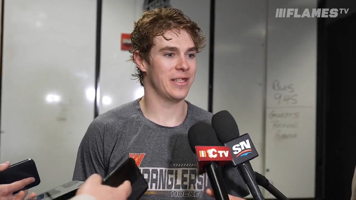 "It's honestly unbelievable. I just said a couple minutes ago that I'm still in shock. I can't believe it happened." What an NHL debut for Sam Morton!