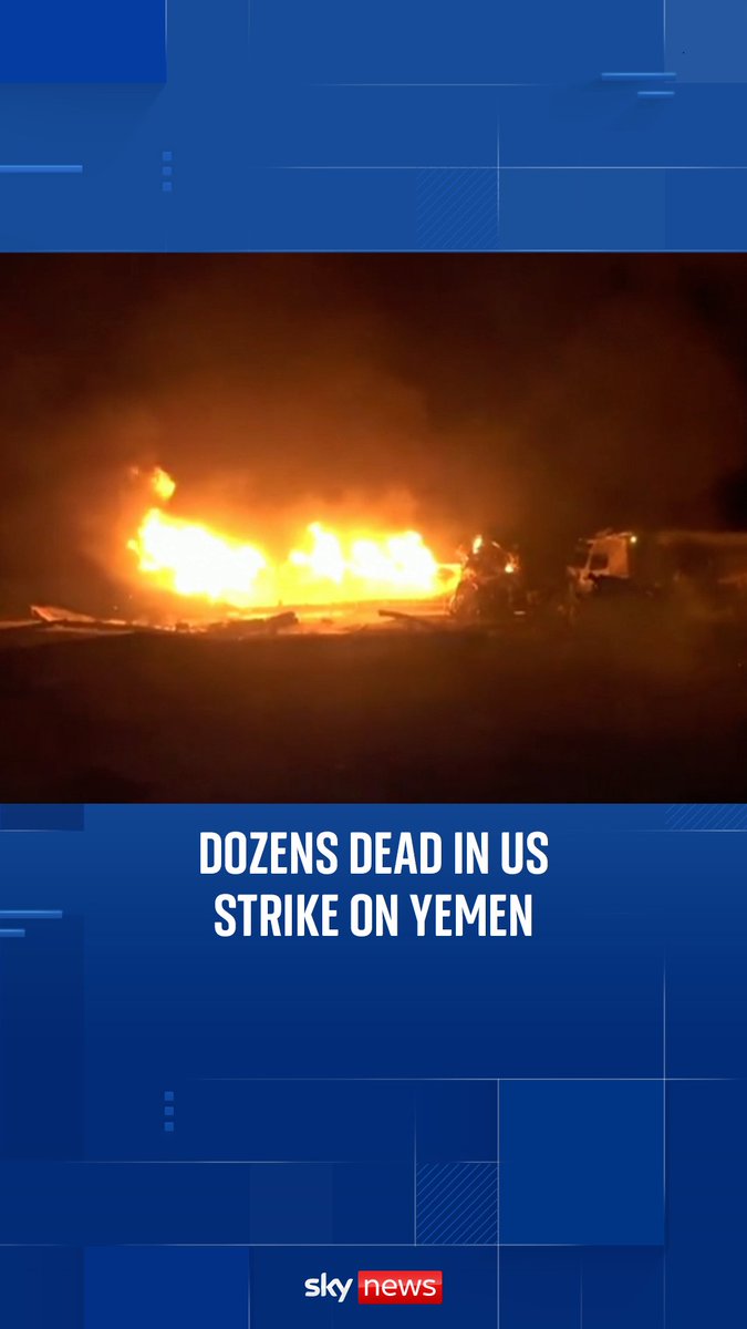 Dozens of people have been killed in a US airstrike on a fuel port in Yemen. The US said the strikes will not cease unless the Houthi rebels stop targeting Red Sea shipping lanes.
