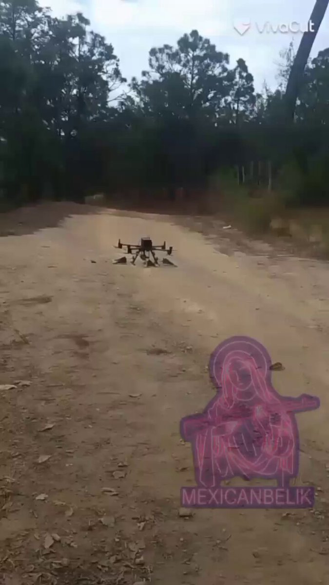 Video compilation showing Gente de El Tena utilizing drones in Michoacán.