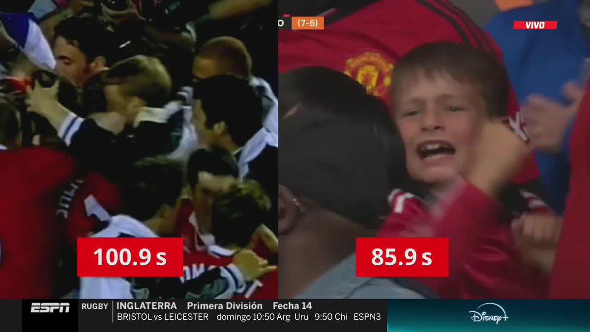 Del MILAGRO del Camp Nou al MILAGRO de Old Trafford: el Manchester United y otra noche épica como aquella de 1999 contra el Bayern Munich en la final de la Champions... 📺 #DisneyPlus | #SportsCenter