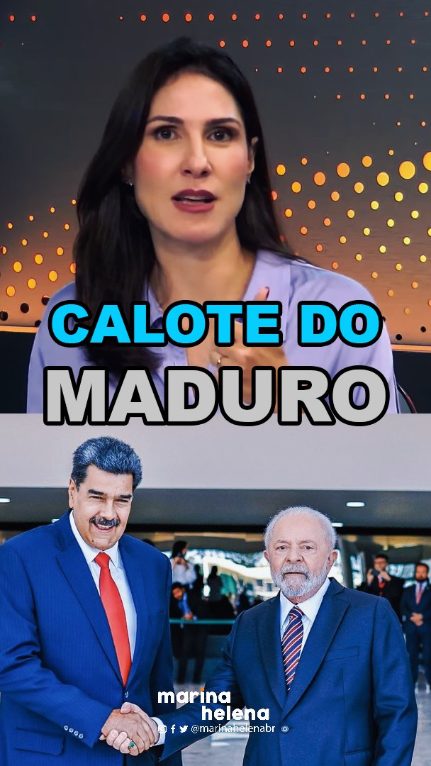 Maduro não voltou a pagar a dívida com o Brasil. Pelo contrário: o calote só aumenta. Lula há décadas ajuda o ditador, e quem paga é a gente