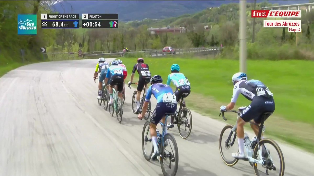 C'est parti pour la quatrième étape du Tour des Abruzzes ! Suivez la course > #lequipeVELO