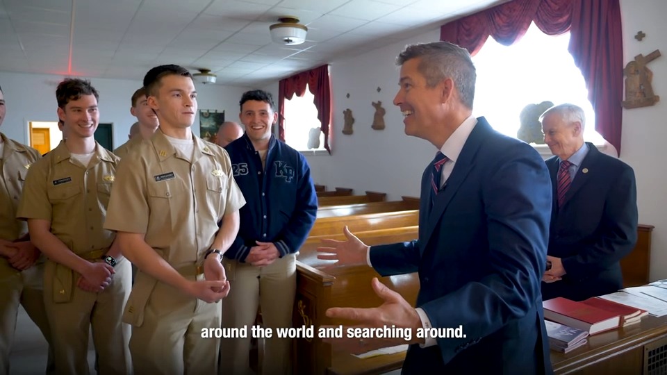 On Good Friday, we commemorate the crucifixion of Jesus. During my visit to the US Merchant Marine Academy, I spoke with an amazing group of young midshipmen about Jesusโ sacrifice for our sins. A complaint from ONE โconcerned citizenโ got the Academyโs beautiful & historic โChrist on the Waterโ painting relegated out of the hall where it was displayed, to the basement, where itโs rarely seen. We shouldnโt have to hide our faith, regardless of our religion. I think thereโs no better time than Easter to bring Jesus out of the basement and back to a place where our brave and strong merchant marines can draw inspiration from it. What do you think about Jesus in the basement?