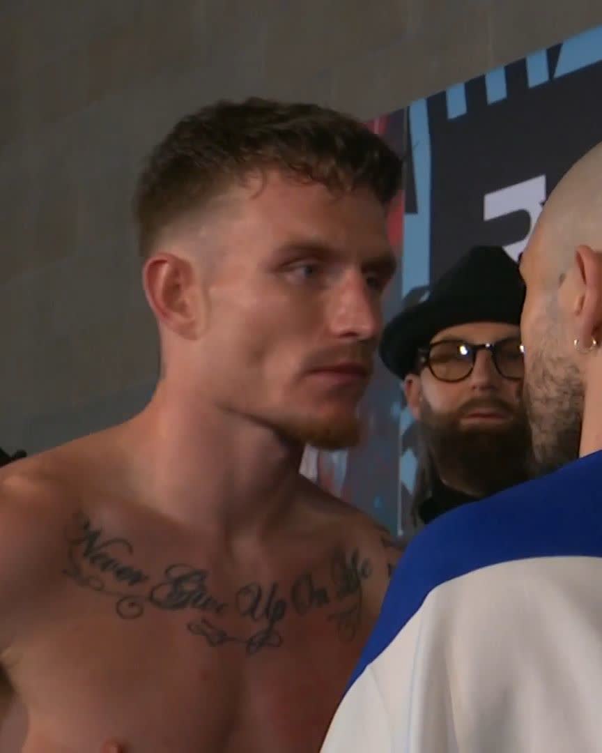 WORDS EXCHANGED AT THE FINAL FACE-OFF 👀 dalton smith vs Mathieu Germain 🔰 WBC Silver Lightweight Title #SmithGermain | DAZN Boxing