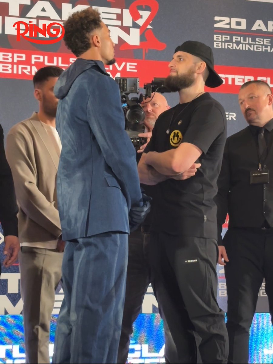 Ben Whittaker and Liam Cameron face off ahead of their highly anticipated rematch this Sunday in Birmingham.