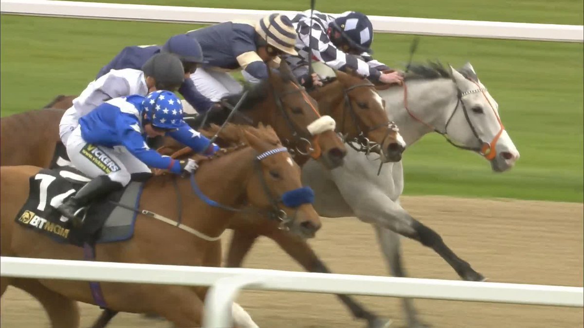 200-1 WINNER! 🤯 Heavenly Heather storms home in the BetMGM Fillies' And Mares' Championships Handicap 🥇 #ITVRacing | Newcastle Racecourse | Amie