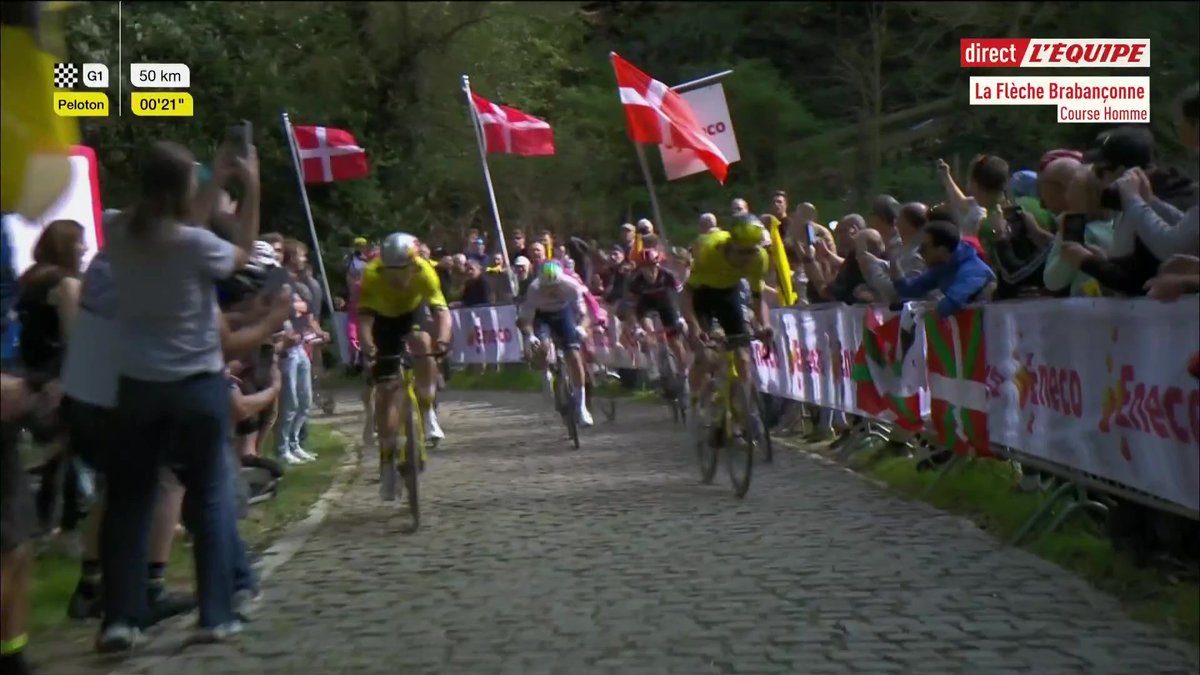 Wout van Aert hausse le ton ! Suivez en direct la Flèche brabançonne > #lequipeVELO #DBP25
