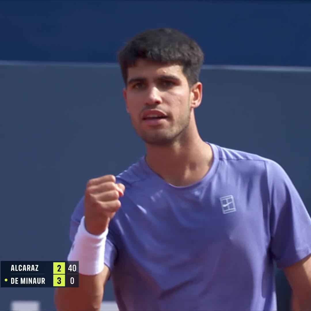 How to break back, by Carlos Alcaraz 👊 #BCNOpenBS