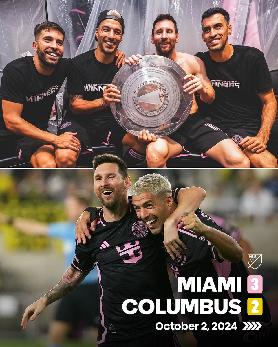 Last time these two faced off, Inter Miami CF edged out the The Crew to win the Supporters' Shield 🛡️ Catch the rematch on Saturday (4:30pm ET) at Huntington Bank Field in Cleveland -- watch on #MLSSeasonPass 📺