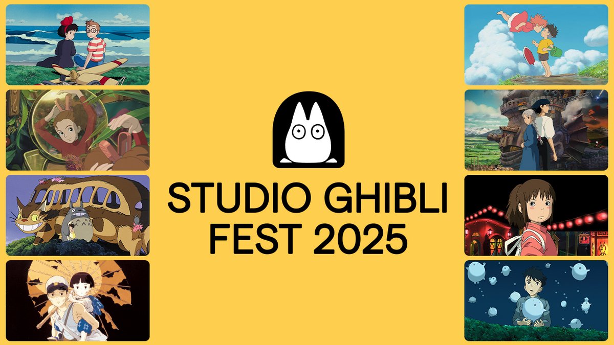 Studio Ghibli Fest is back! ✨ Celebrate the studio's 40th Anniversary with 8 iconic masterpieces in theatres, including Hayao Miyazaki's Oscar winner, THE BOY AND THE HERON. ➡️ Tickets on sale now: