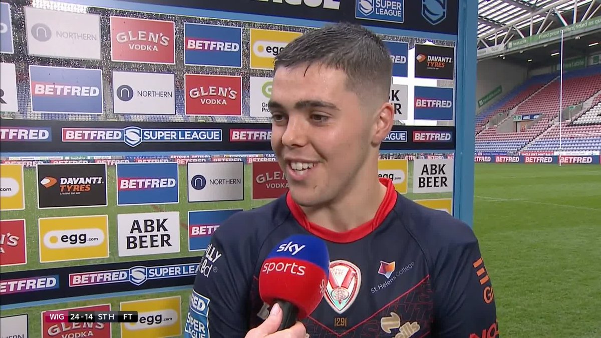 🗣️ "It just gave me goosebumps" George Whitby on his third Super League appearance being against Wigan Warriors 3️⃣
