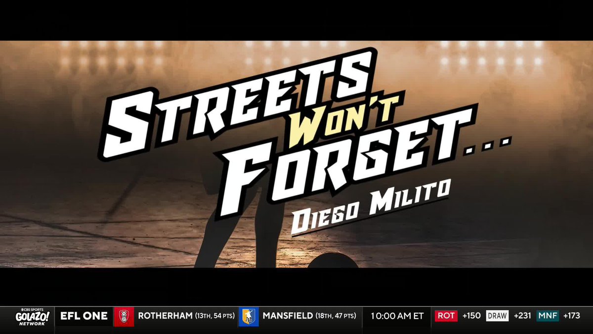The streets won’t ever forget Diego Milito 🔥
