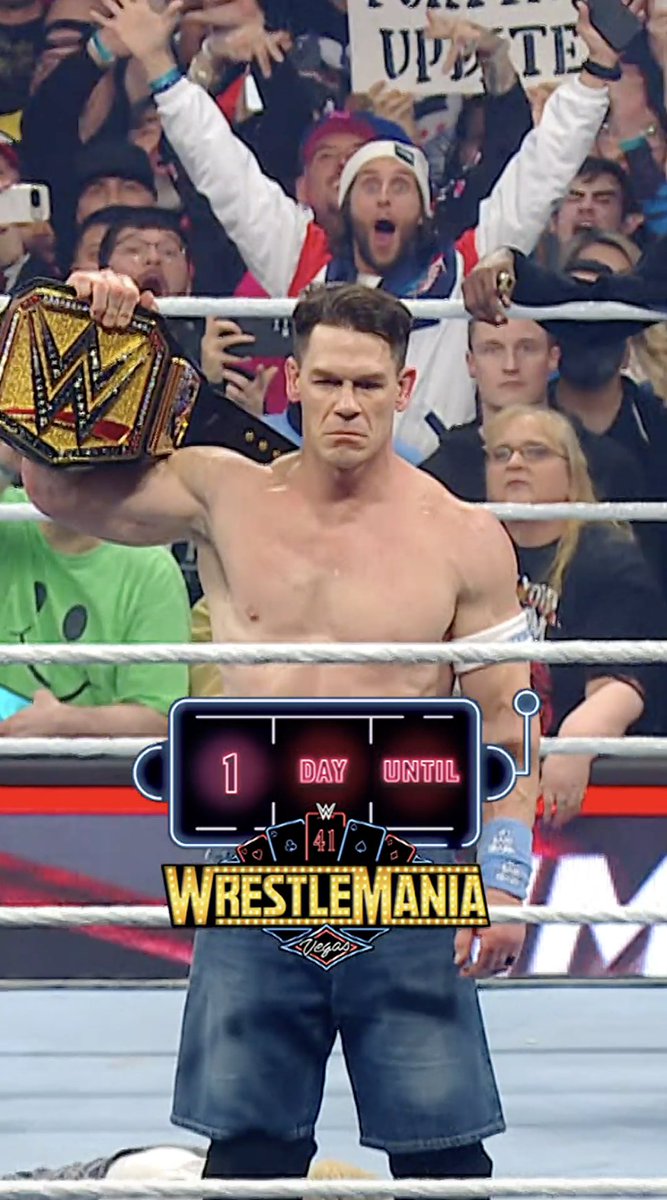 One more day. One more #WrestleMania.
