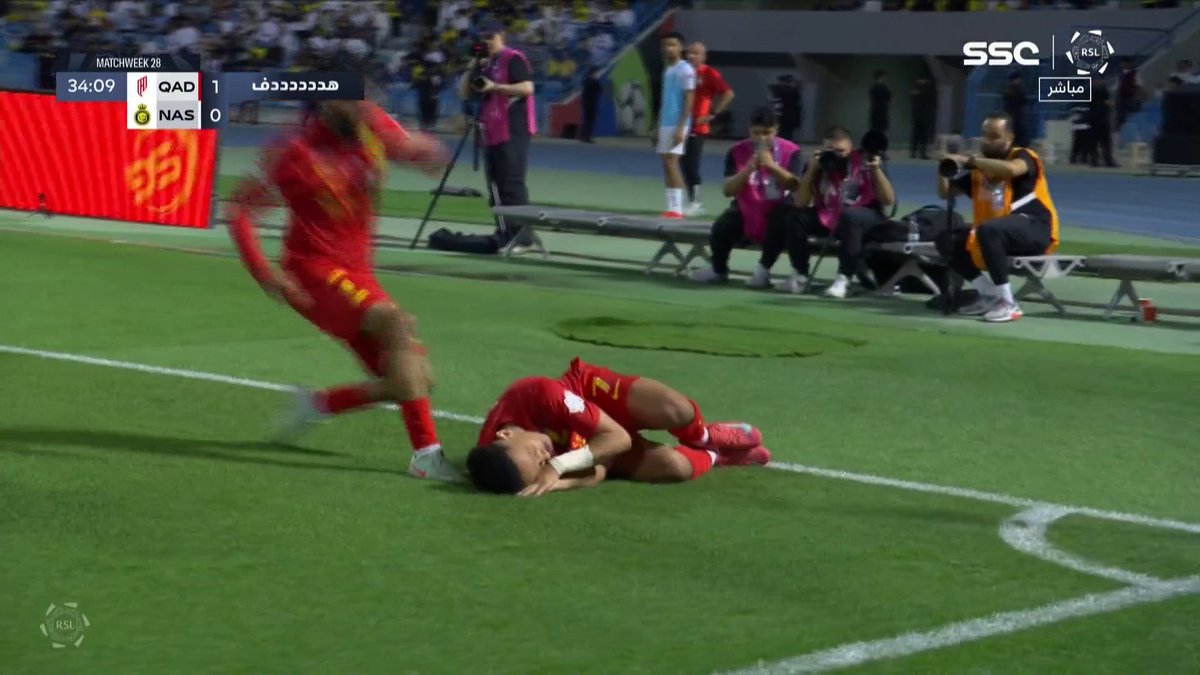 هدددددف!⚽️ القمة تشتعل! 🔥 تركي العمار يفتتح أول الأهداف للقادسية في شباك النصر ⚽️ القادسية 1 × 0 النصر #دوري_روشن_السعودي #القادسية_النصر | #SSC